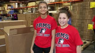 AVID Students Volunteer at Harvesters