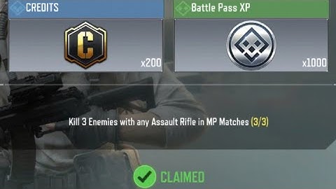 Call Of Duty Mobile Kill 3 Enemies with any Assault Rifle in MP Matches Task Complete