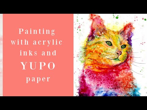 Yupo paper painting: two tips to make painting easier! 