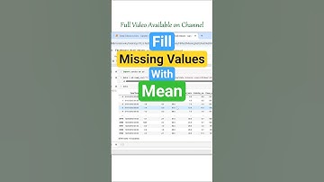 Fill Missing (Null) Values with Mean in Python #python #pandas #datacleaning