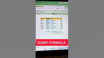 Sumif Formula in Excel sheet #excel #excelformula #exceltricks #shortcutkeys