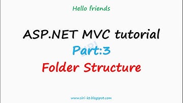 mvc tutorial 3 folder structure