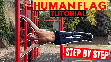 How To Human Flag For Beginners (ALL PROGRESSIONS)
