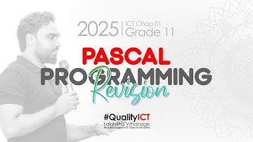 OL ICT | Grade11 | Pascal Programming Revision | තුන්වන දවස | #qualityict | Lakshitha Vithanage