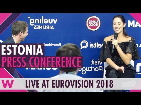 Estonia Press Conference: Elina Nechayeva "La Forza"  @ Eurovision 2018 | wiwibloggs