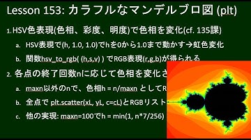 こどもパイソン  153回:  カラフルなマンデルブロ図 (plt)