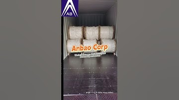 galvanized steel strand loading into the container from Anbao Corp