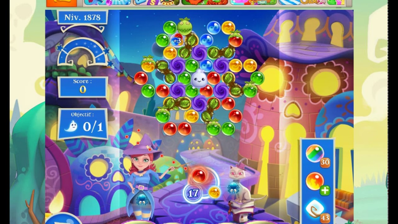 Bubble Witch Saga 2-Level 1878 - YouTube
