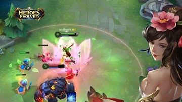 Heroes Evolved : Lotus (Loving Maiden) Skin Gameplay