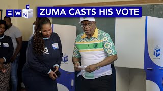 MK Party's Jacob Zuma casts vote in Nkandla