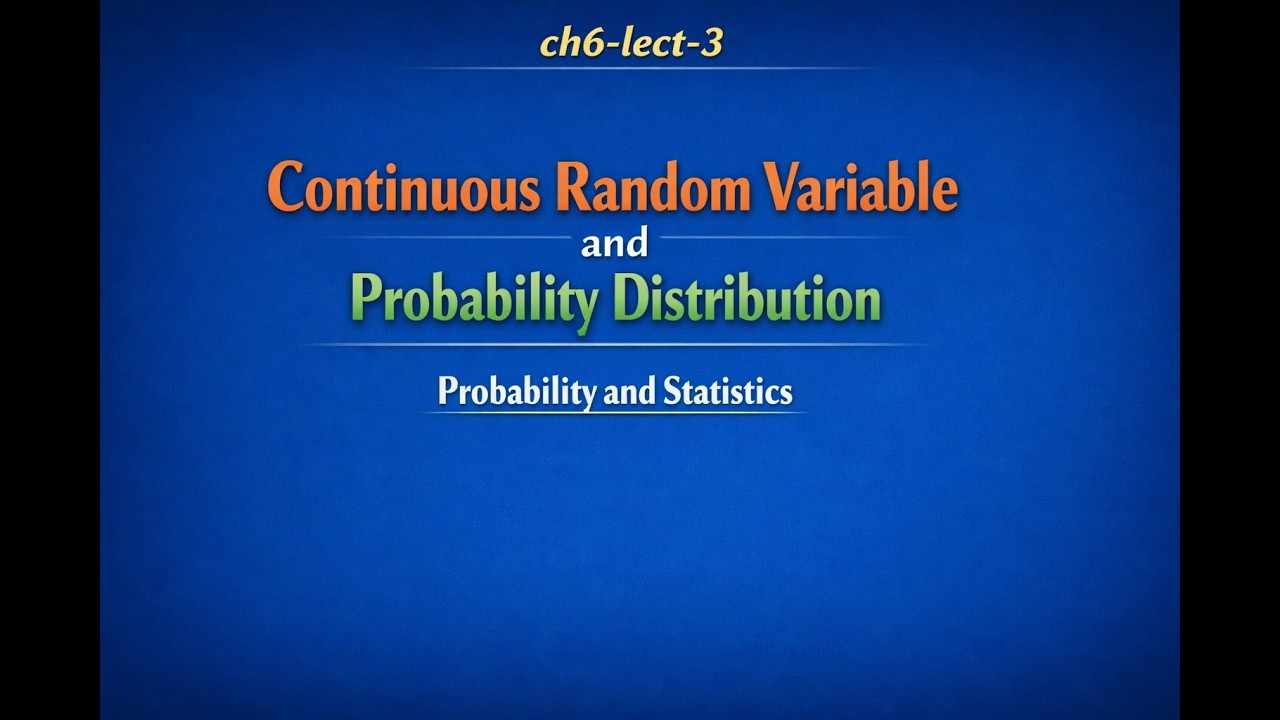Continuous Random Variables & PDFs | Statistics Lecture 6.3 - YouTube