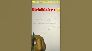 Trick to check if a number is divisible by 3? ✅#maths #mathshorts #divisibilitytest #youtube