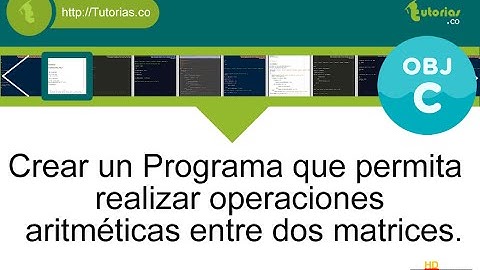 POO + arrays + Objective C (operaciones aritmeticas entre matrices)