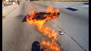 MOTORCYCLE CRASHES &amp; ROAD RAGE \ CRAZY People Vs Biker \ MOTO Fails 2018 [Ep #52]