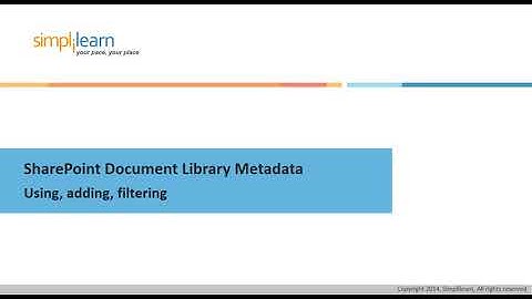 015 SharePoint Document Library Metadata   Using, adding, filtering