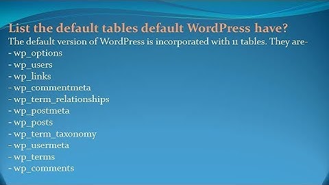Wordpress Interview Questions and Answers for freshers and experienced– Part 1