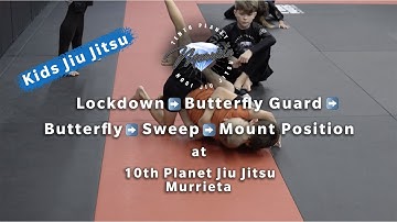Lockdown➡️Butterfly Guard➡️Butterfly Sweep➡️Mount Position - 10th Planet Murrieta
