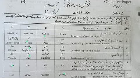 9th Class Physics Paper Faisalabad Board Group 2 2023 | Today physics Paper FSD Board Solved 2023