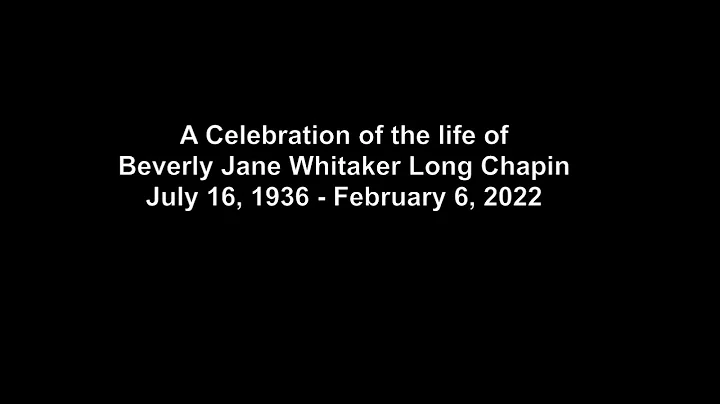 CITP A Celebration of the life of Beverly Jane Whi...