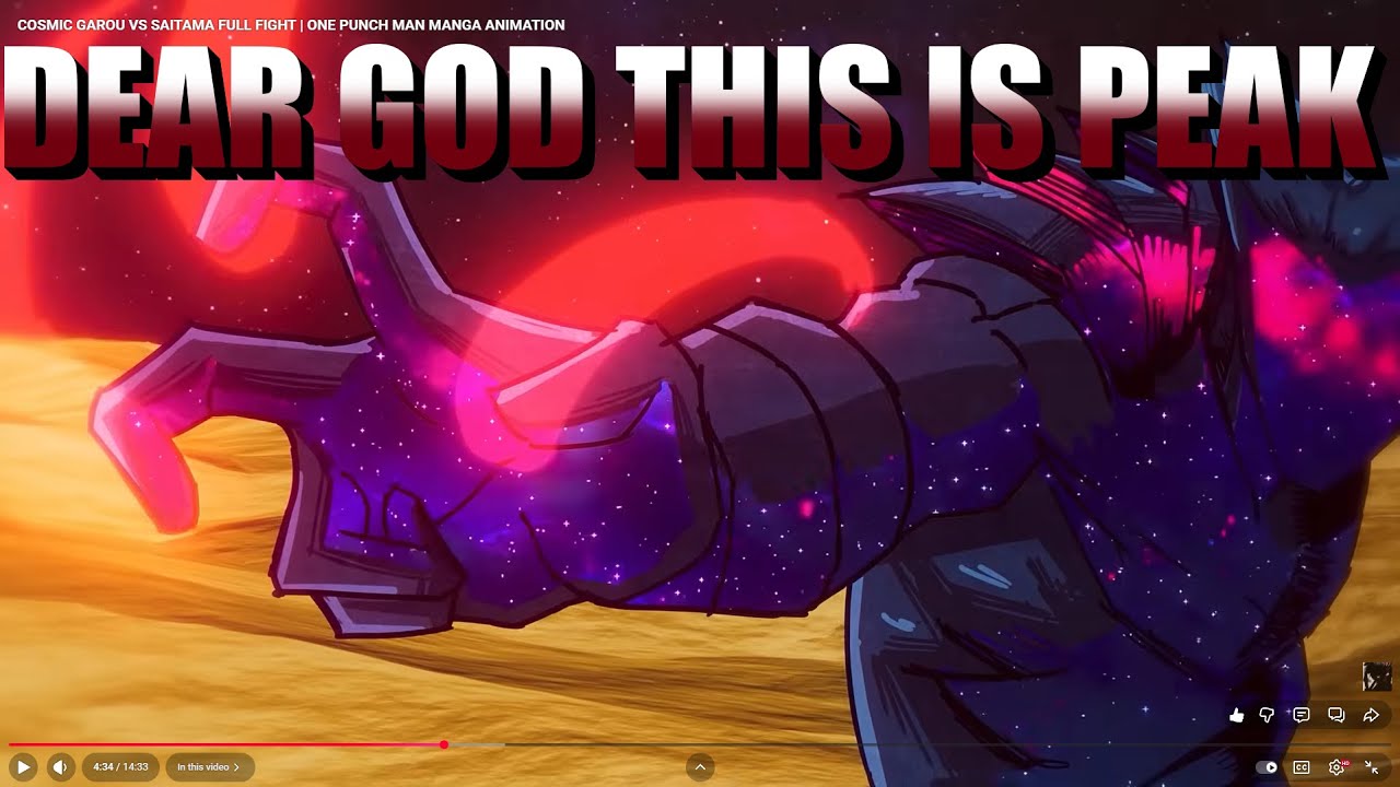 COSMIC GAROU VS SAITAMA IS COMPLETELY AMAZING