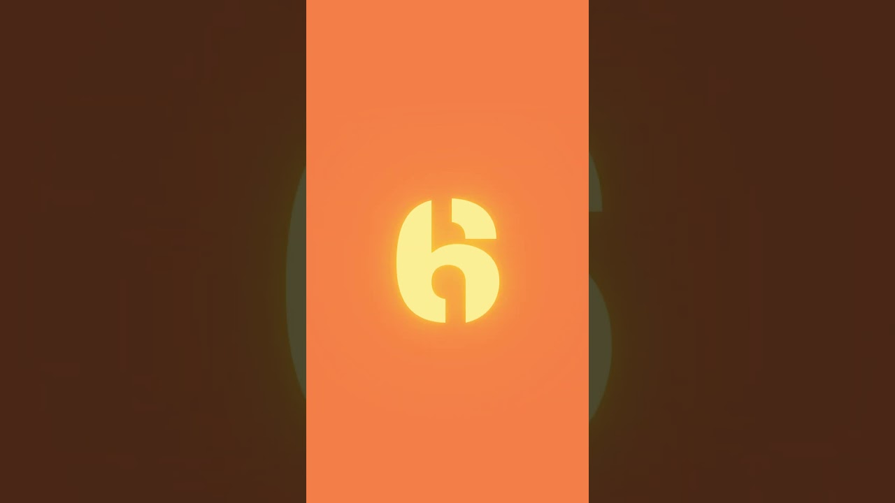 10 second timer orange & gold 