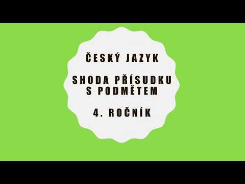 Shoda přísudku s podmětem
