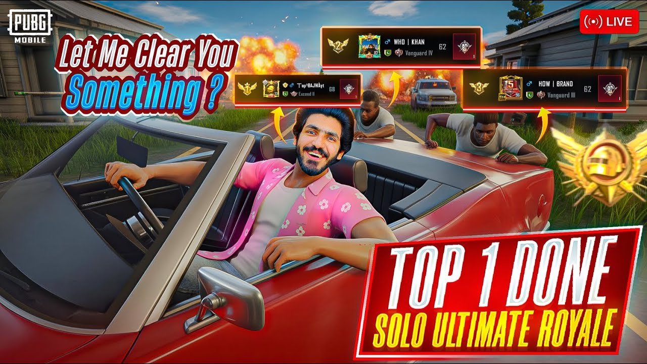 EVERYWHERE ON TOP 1 BECUZ I AM TOP1 BAJWA😎 SOLO VS SQUAD WITH RANDOMS SHUGAL ULTIMATE ROYALE👑