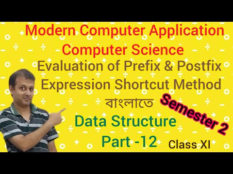 Evaluation of prefix and postfix expressions shortcut method | Semester 2 | Class XI | Comp Science