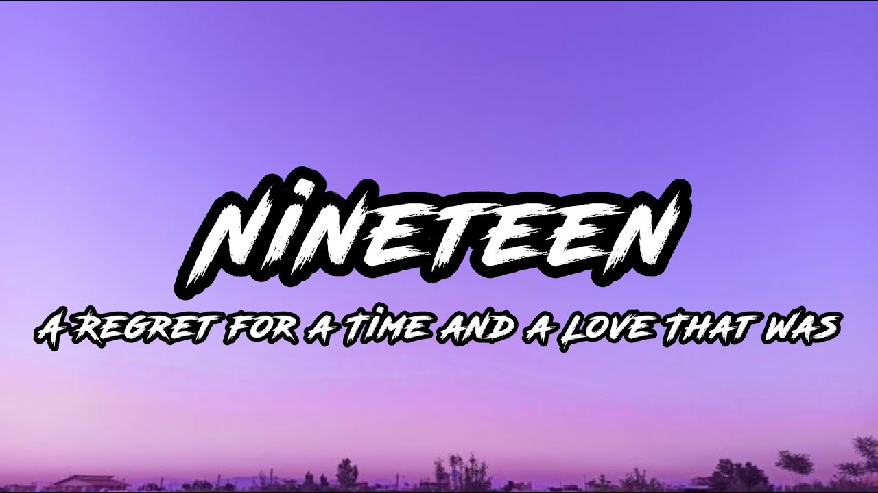 NINETEEN (A Regret for a Time and a Love That Was) - EEFLY [Bedroom Pop / Emo]