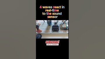 4 waves react in real time to the sound sensor