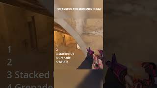 TOP 5 200 IQ PRO MOMENTS IN CS2 [1] #CS2 #CS2ProPlays  #200IQPlays #EpicCS2Moments #GamingShorts
