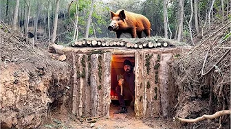 Building a Warm Shelter in a Boar's Den, Survival Skills