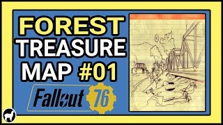 Fallout 76 | How to Solve Forest Treasure Map #01 | Fallout 76 Treasure Maps | Forest 01