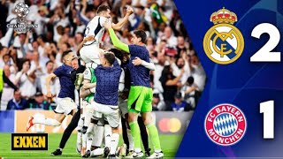 Real Madrid - Bayern Münih (2-1) Maç Özeti | UEFA Şampiyonlar Ligi Yarı Final 2. Maç@ExxenSpor