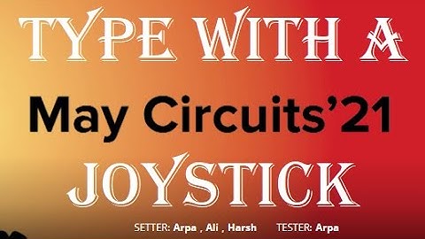 HACKEREARTH MAY CIRCUITS