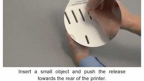 Zebra HC100 How-To Manually Eject the Media Cartridge