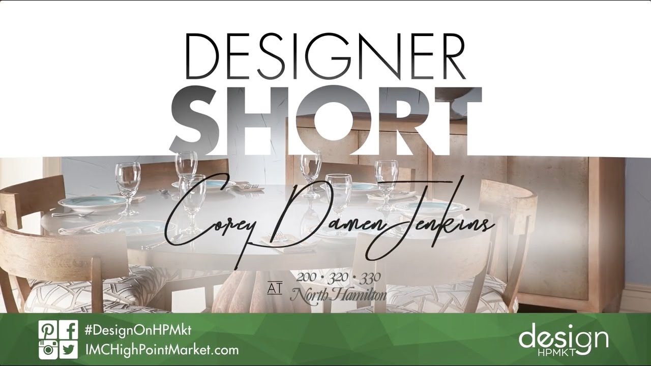 Designer Short  Corey Damen Jenkins in the Hamilton Wrenn Design District