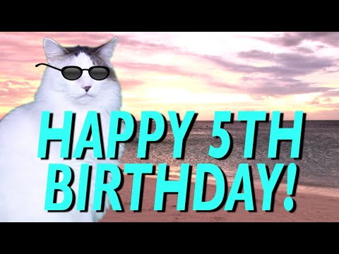 happy-5th-birthday!---epic-cat-happy-birthday-song
