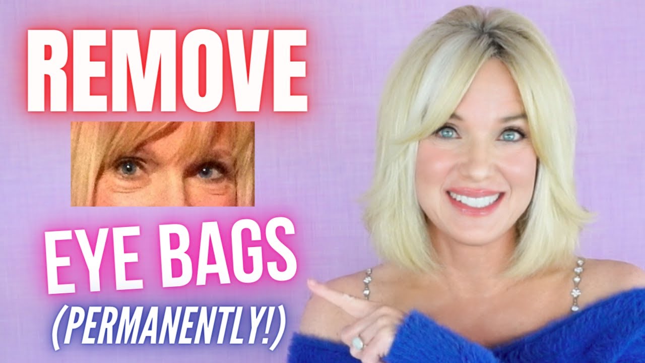 HOW TO REMOVE UNDER EYE BAGS! (PERMANENTLY) #SHORTS - YouTube