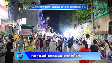 Tái hoạt động trở lại Phố đi bộ Tiên Yên