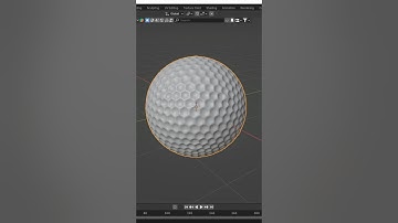 How to 3d model golf ball in 30 seconds #blender3d #blender #proceduralmodeling