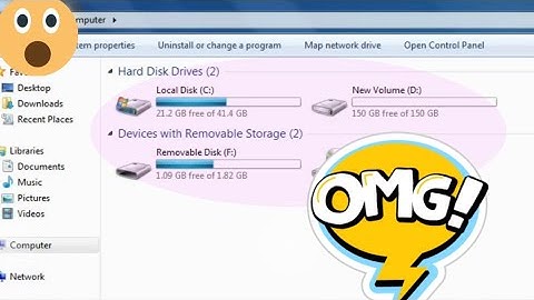 Hard drive partition on windows.  (Create local disk in windows 7,8,10.)