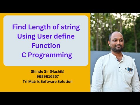 Find Length of string Using User define Function C Programming