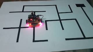 Maze solving robot with Shortest Path