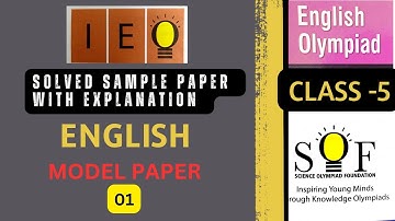 SOF IEO MODEL PAPER SOLVED PAPER OLYMPIAD EXAM #ieo @KNOWLEDGE_TANG