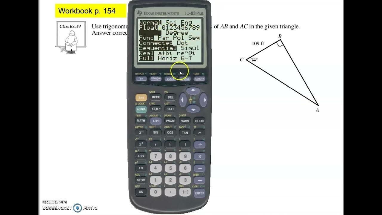 Math 202 Unit 5 Trig Calculator Degree mode NB YouTube