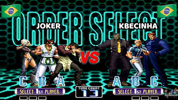 JOKER vs KBECINHA BATALLA CASUAL KOF 2002 TOP BRASIL THE KING OF FIGHTERS