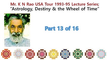 [Mr. KN Rao] English; "Astrology, Destiny & the Wheel of Time" Part 13 of 16