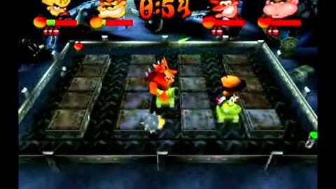 Crash Bash - Warp Room 3: Old Mines - 130) Metal Fox Lv. 5