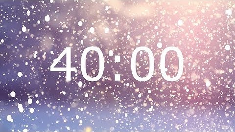 40 Minute Winter Timer with Relaxing Music and Alarm